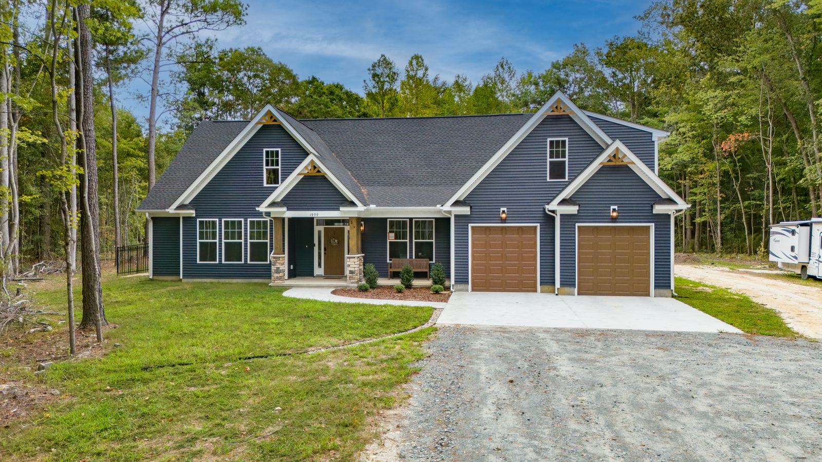 Front of a finished Elizabeth home