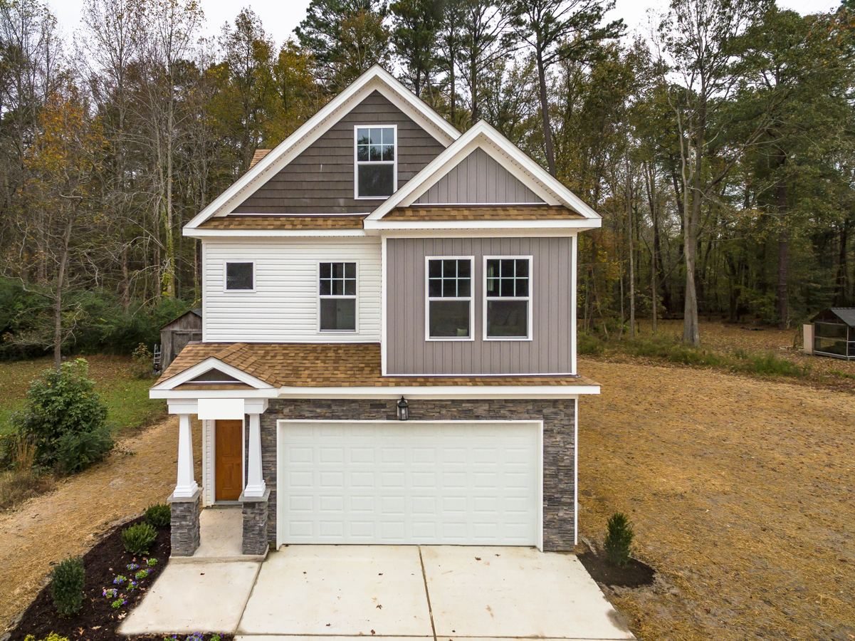 Front of a finished Flagmont home